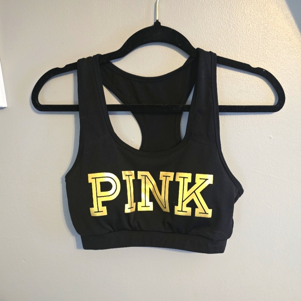 Black and Yellow Sports Bra